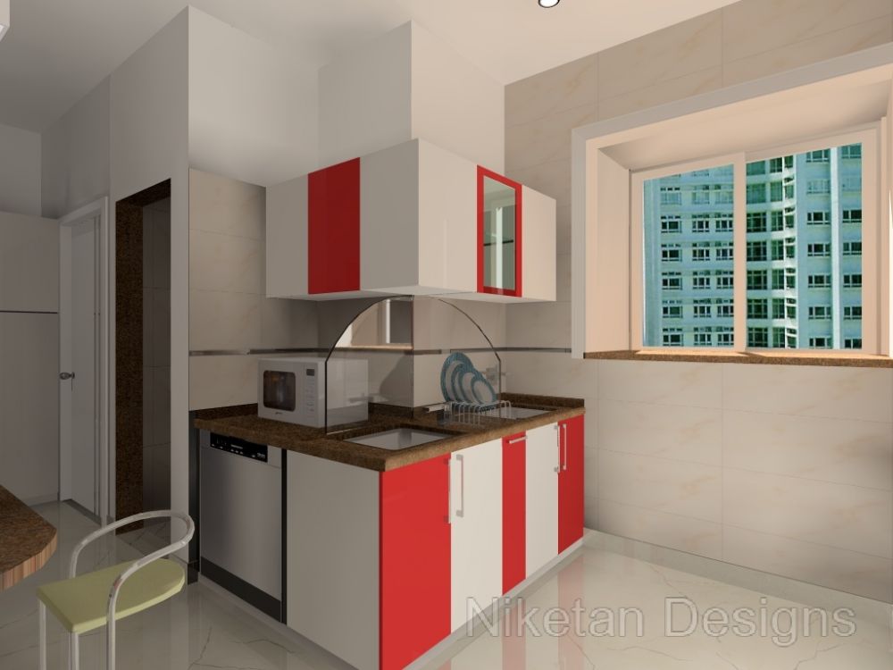 Niketan's Kitchen interior design idea in 3D format